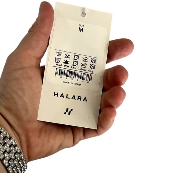 NWT Halara white athletic dress activewear tennis built in bra sz M - Picture 3 of 6